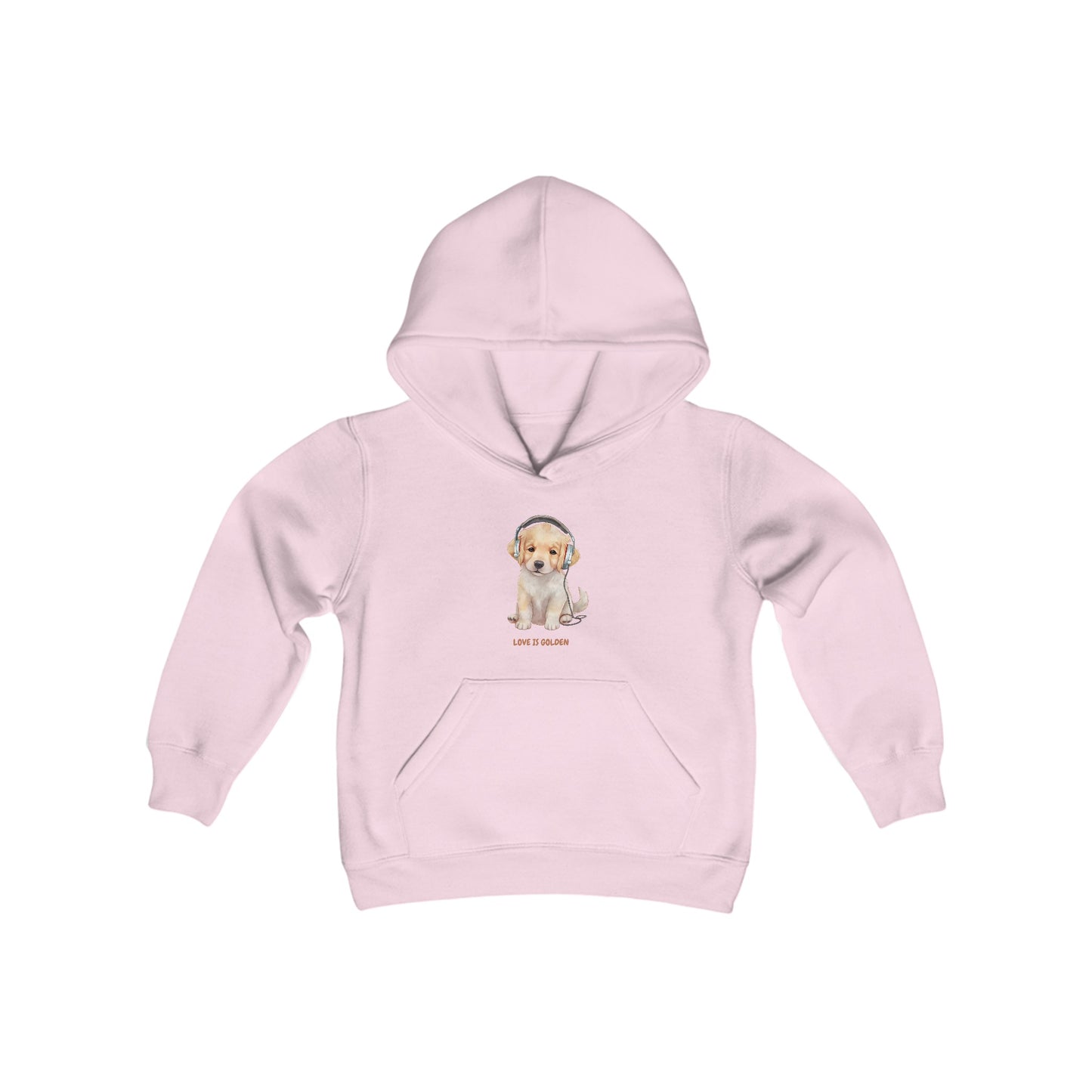 Love is Golden Youth Heavy Blend Hooded Sweatshirt