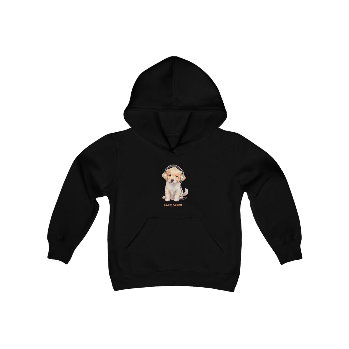 Love is Golden Youth Heavy Blend Hooded Sweatshirt