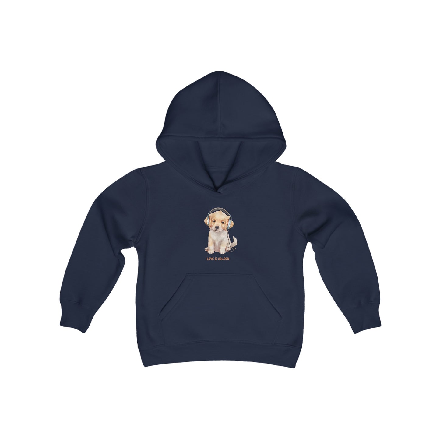 Love is Golden Youth Heavy Blend Hooded Sweatshirt