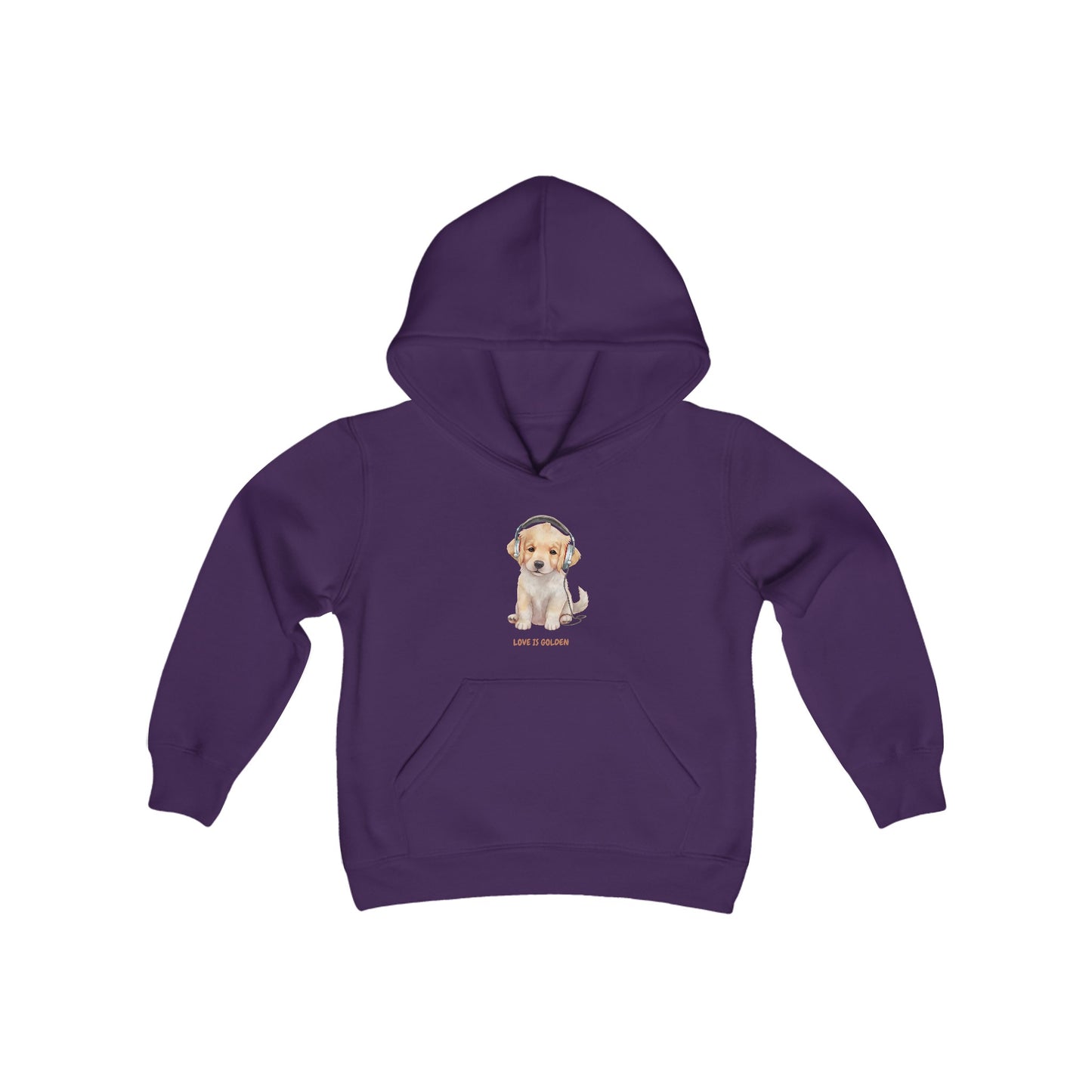 Love is Golden Youth Heavy Blend Hooded Sweatshirt