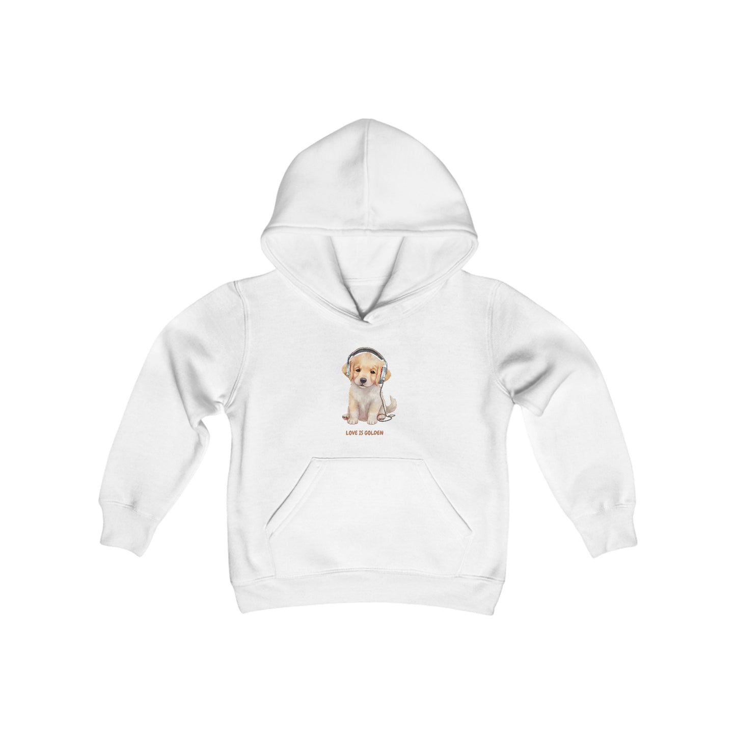 Love is Golden Youth Heavy Blend Hooded Sweatshirt