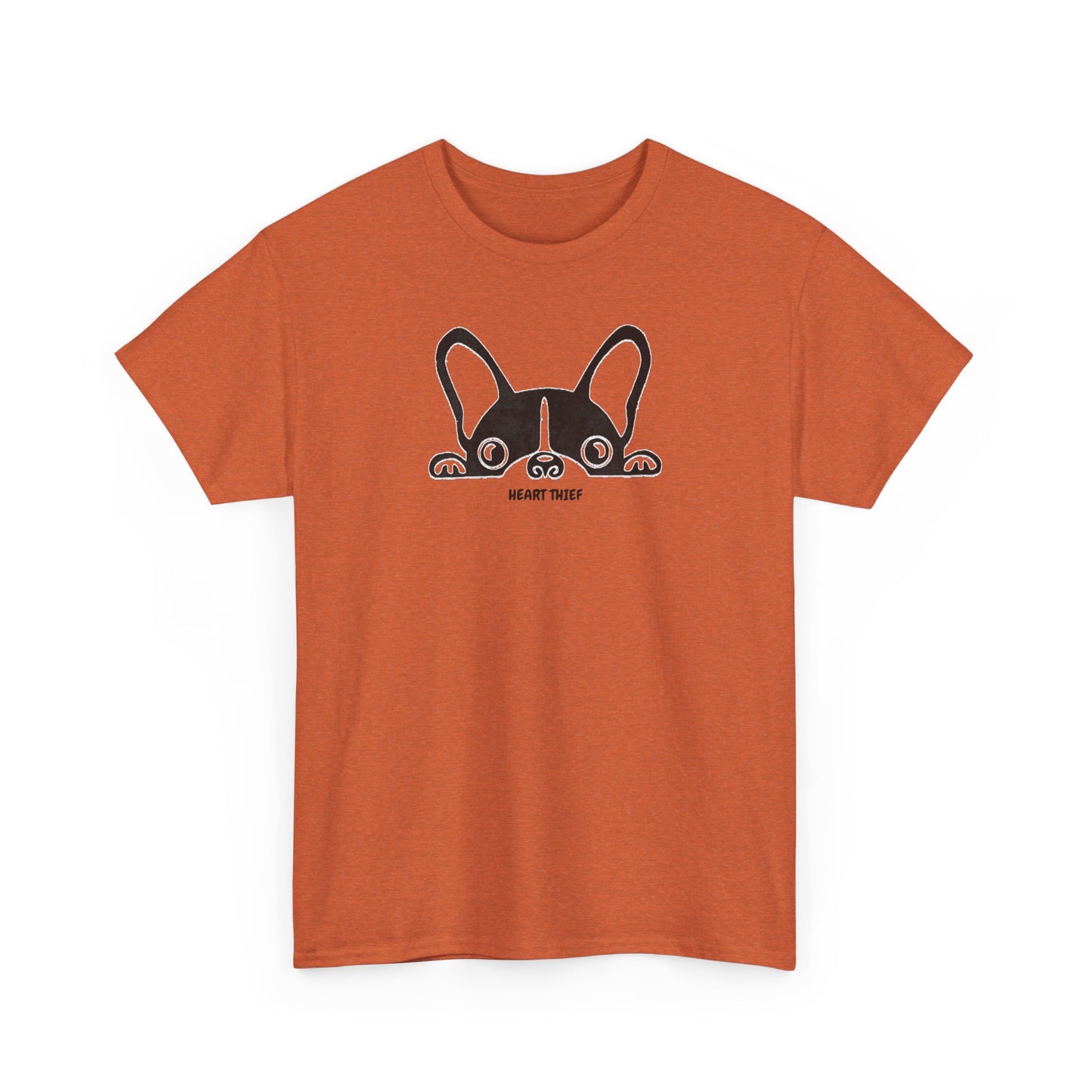 French Bulldog Heart Thief Unisex Heavy Cotton Tee