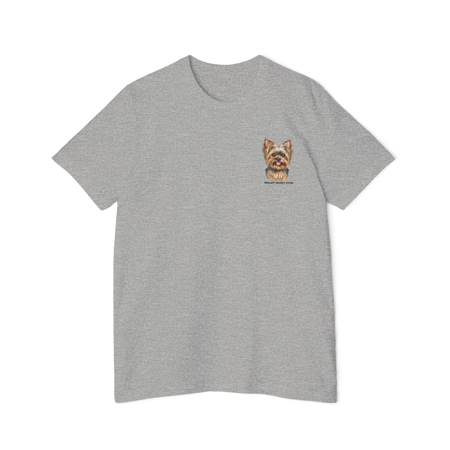 Yorkie smallest security system- Unisex Short-Sleeve Jersey T-Shirt