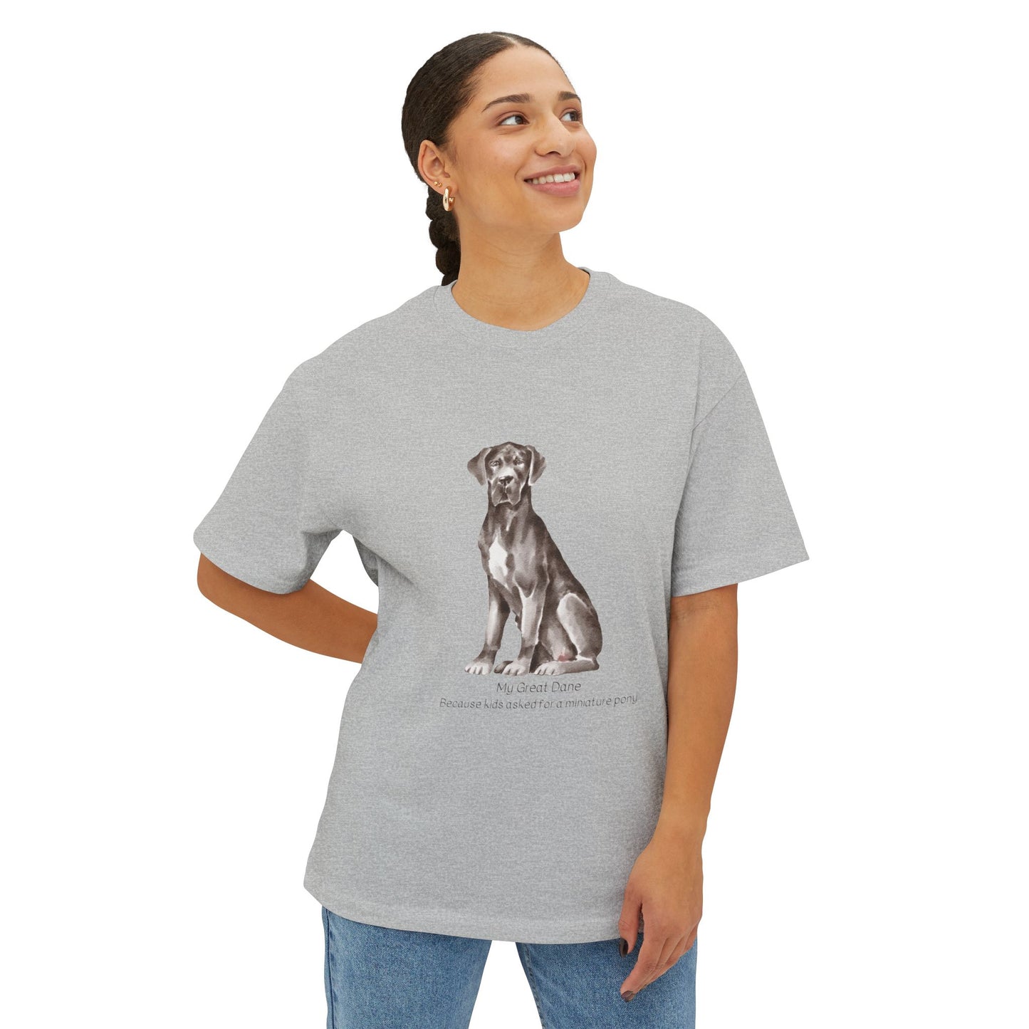 My Great Dane Unisex Oversized Boxy Tee