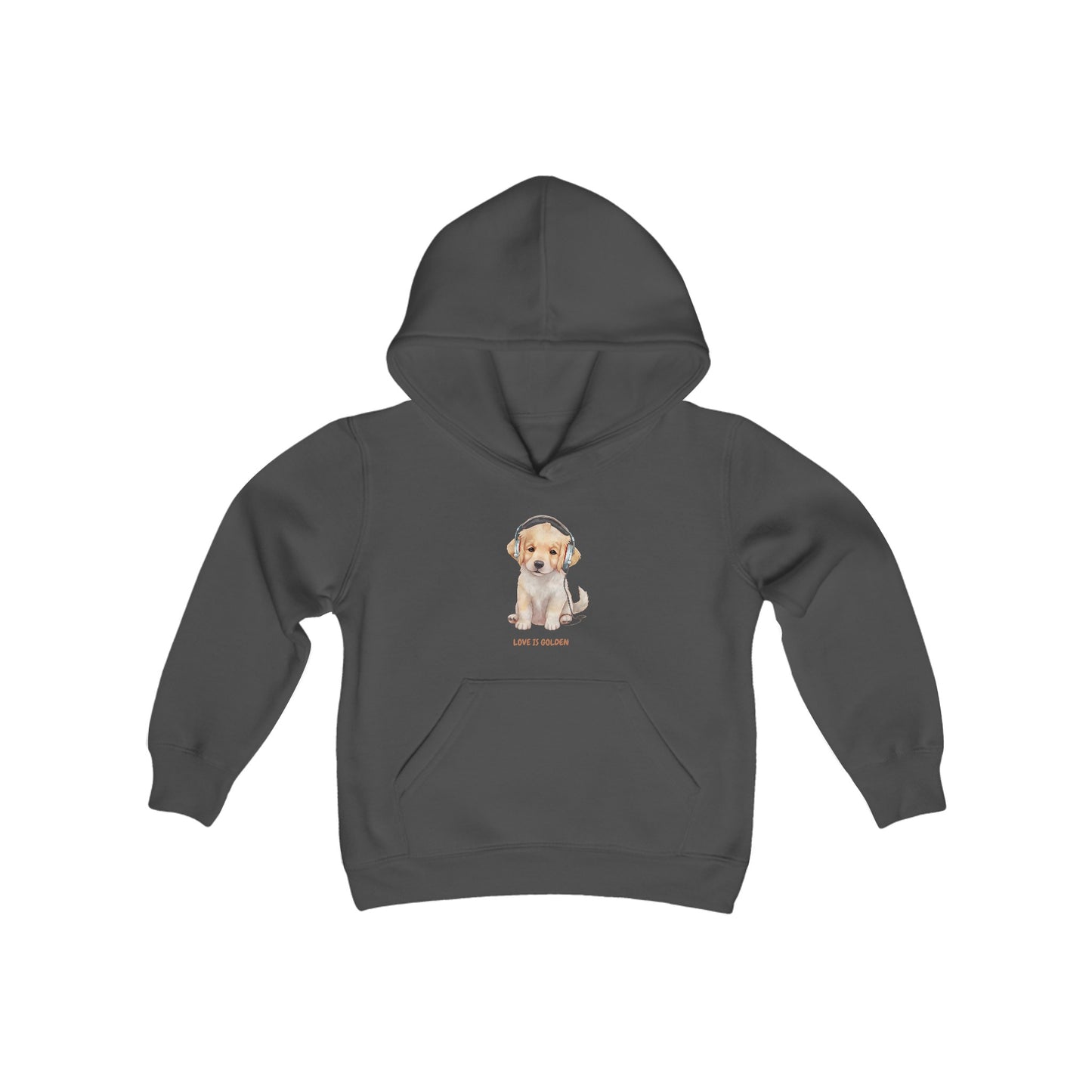 Love is Golden Youth Heavy Blend Hooded Sweatshirt