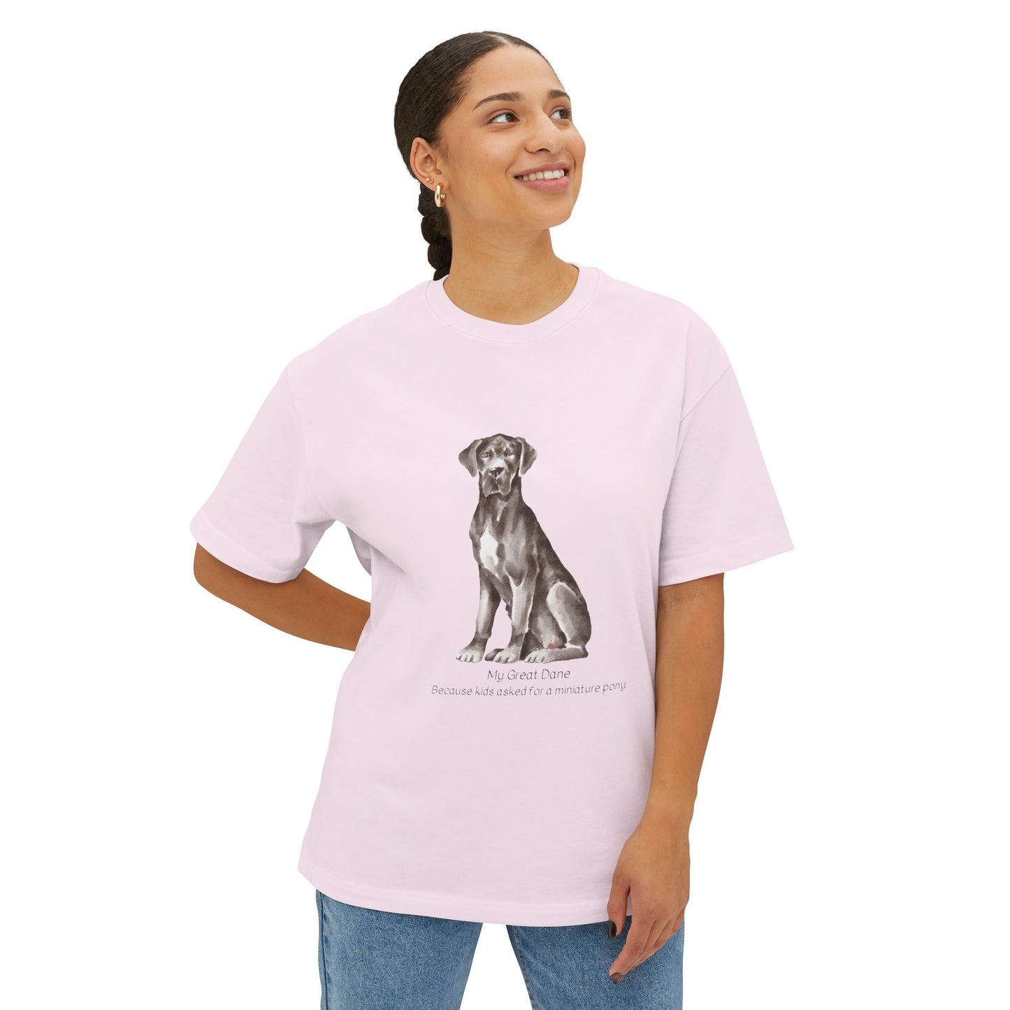 My Great Dane Unisex Oversized Boxy Tee