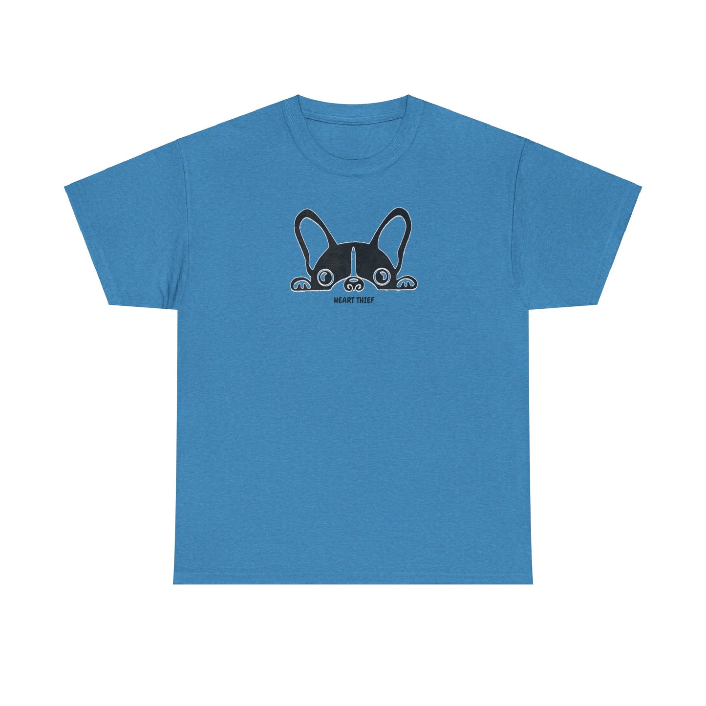 French Bulldog Heart Thief Unisex Heavy Cotton Tee