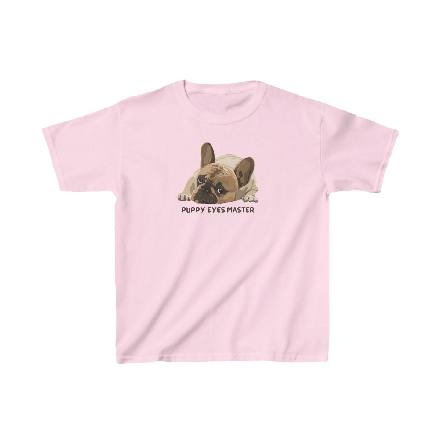 French Bulldog puppy eyes master Kids Heavy Cotton™ Tee