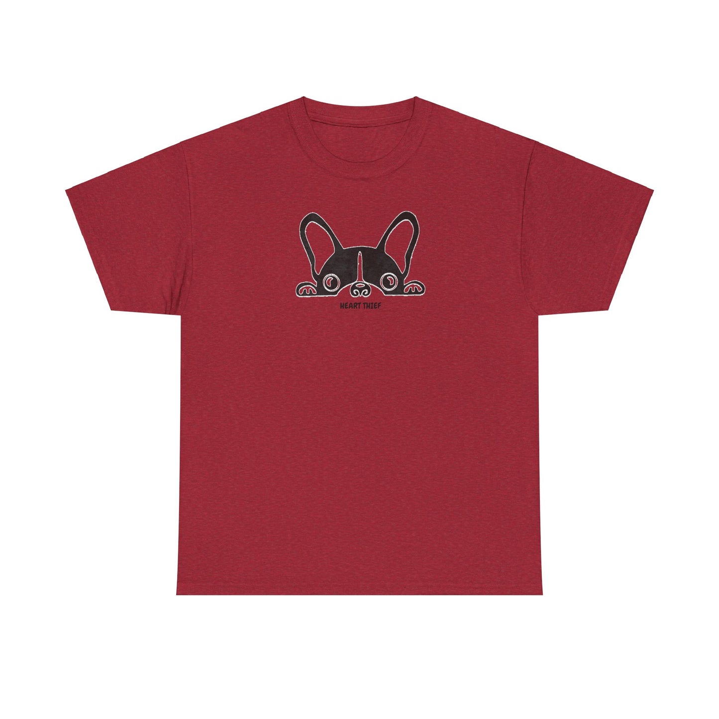 French Bulldog Heart Thief Unisex Heavy Cotton Tee