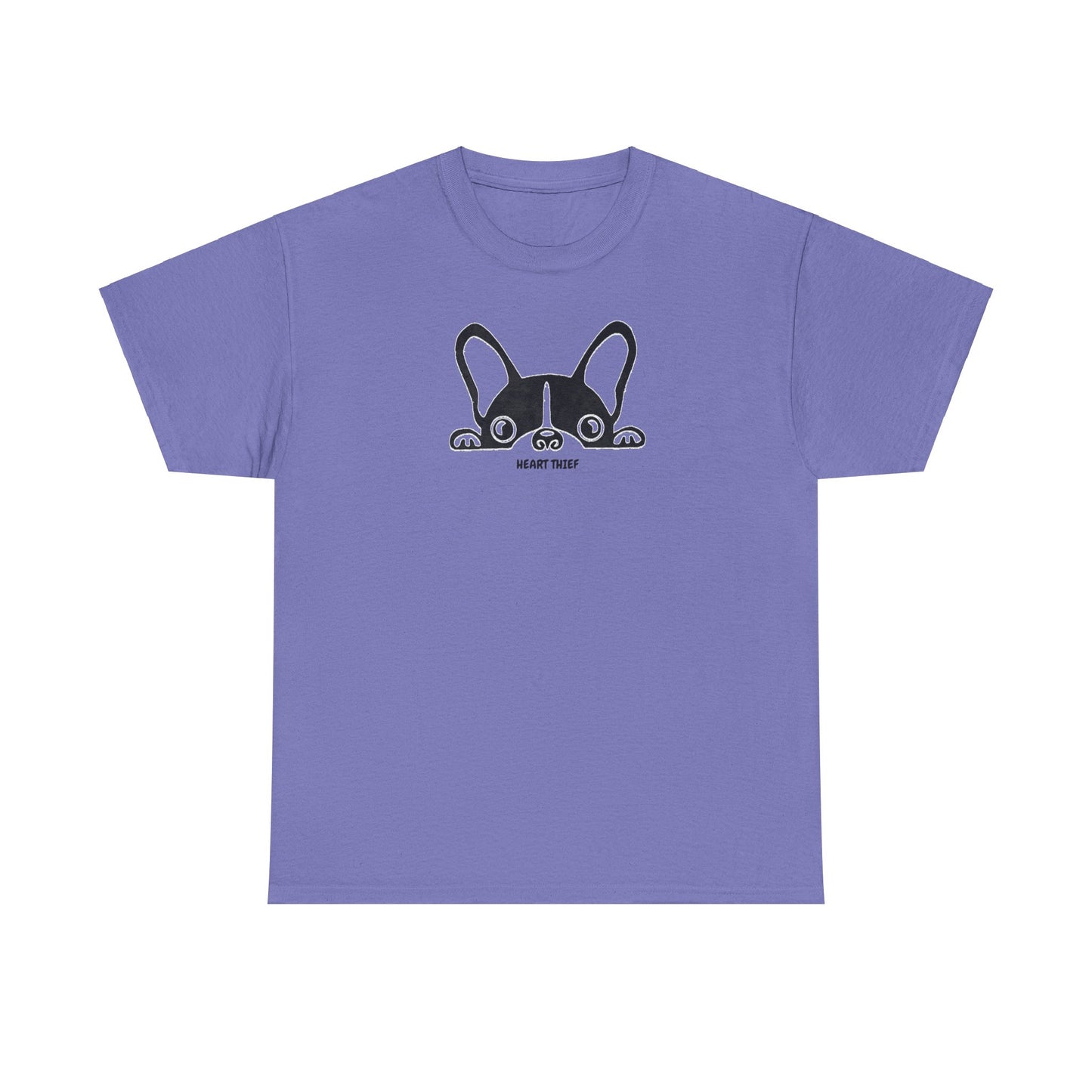 French Bulldog Heart Thief Unisex Heavy Cotton Tee