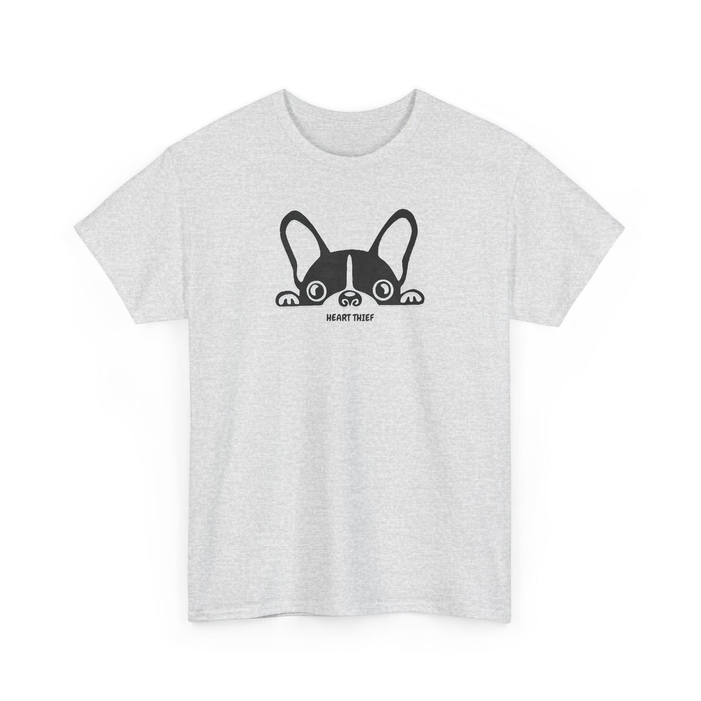 French Bulldog Heart Thief Unisex Heavy Cotton Tee