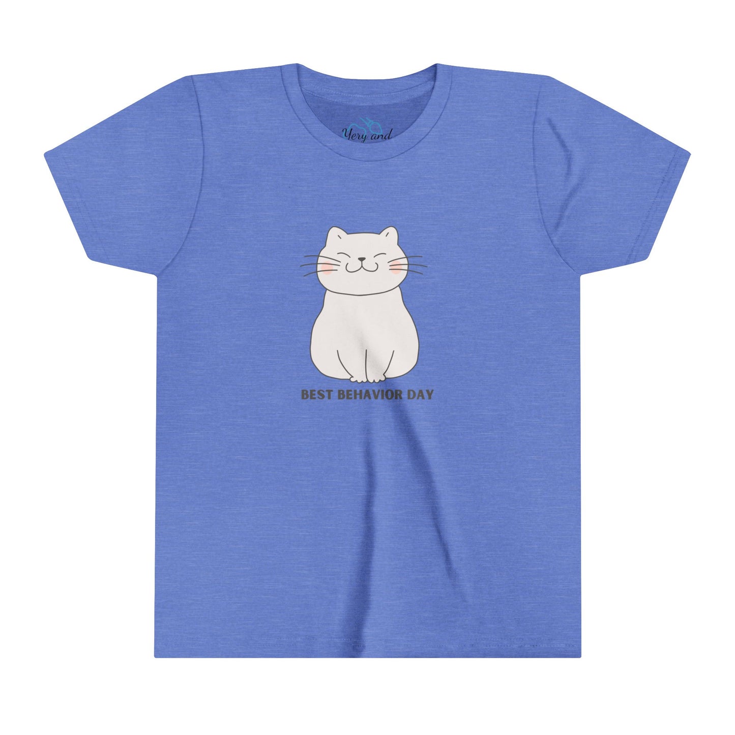 Kitty Best Behavior Day- Youth Short Sleeve Tee