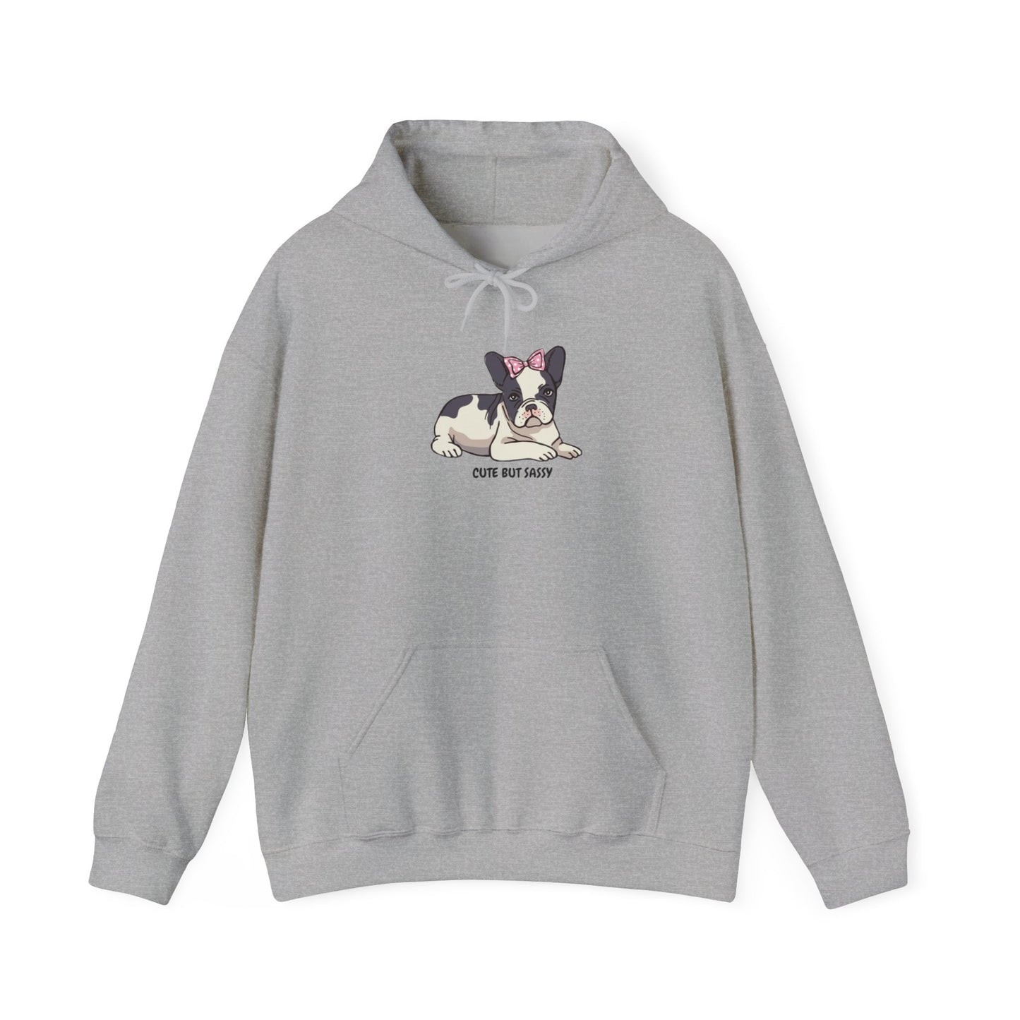French Bulldog cute but sassy Unisex Heavy Blend™ Hooded Sweatshirt
