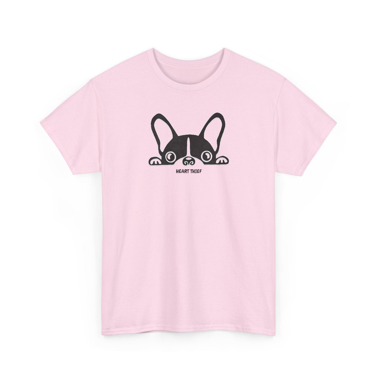 French Bulldog Heart Thief Unisex Heavy Cotton Tee