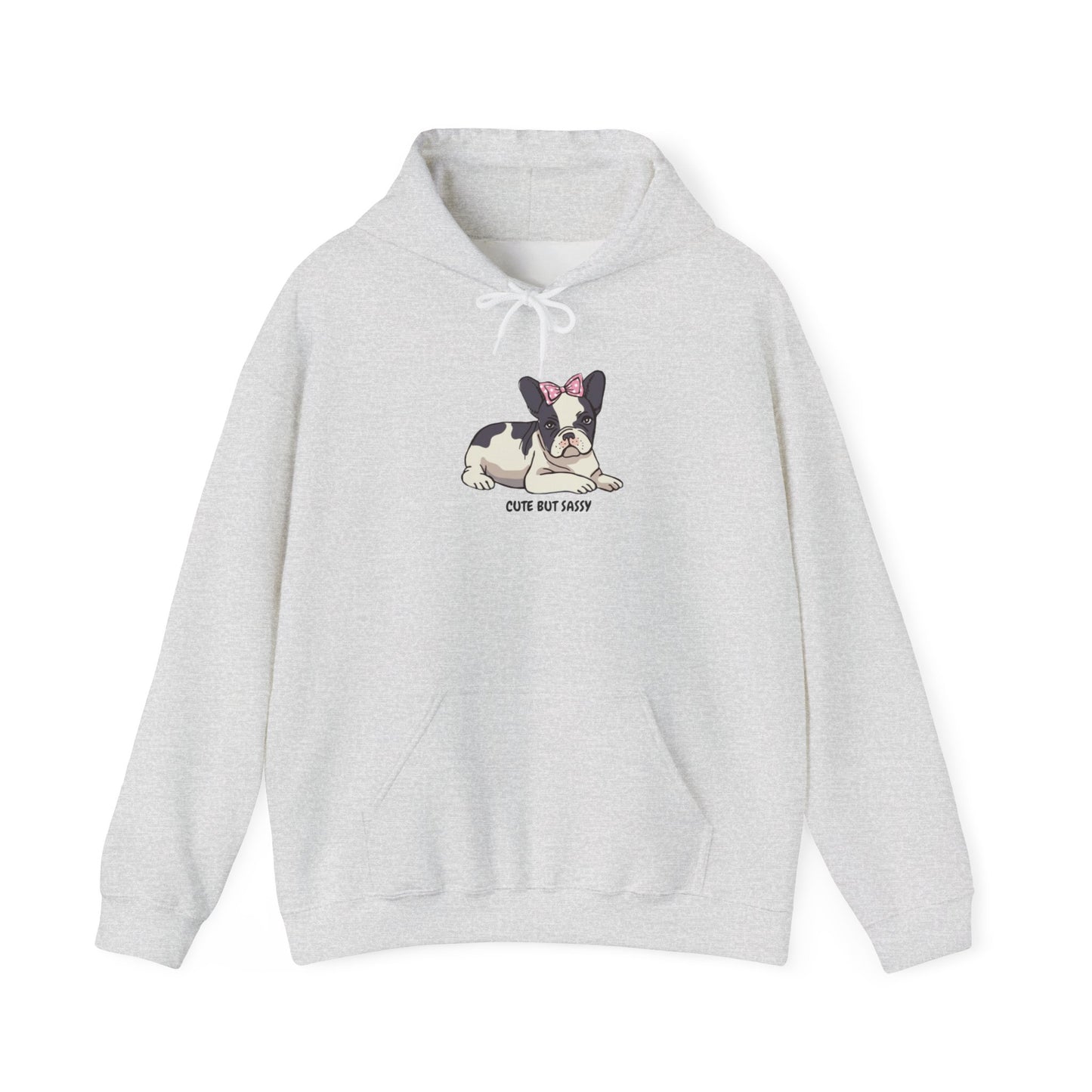 French Bulldog cute but sassy Unisex Heavy Blend™ Hooded Sweatshirt