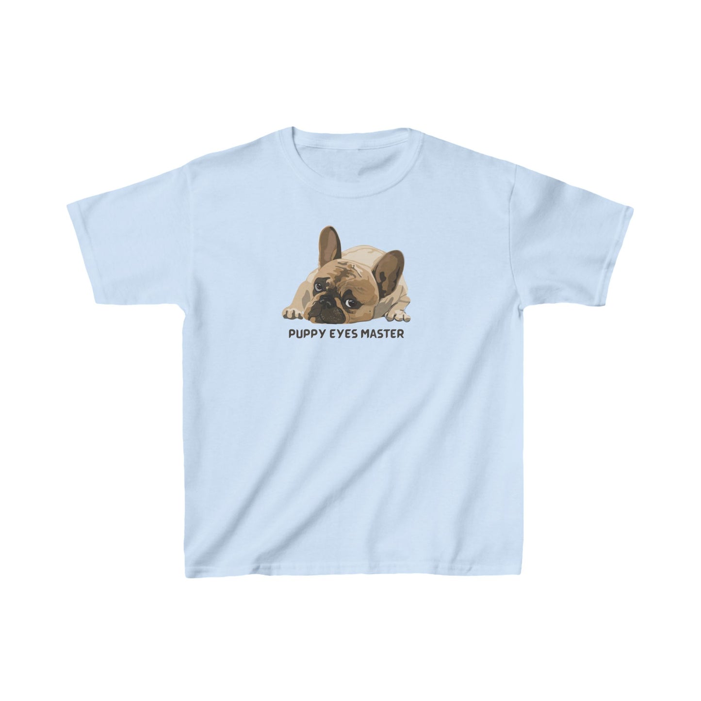 French Bulldog puppy eyes master Kids Heavy Cotton™ Tee
