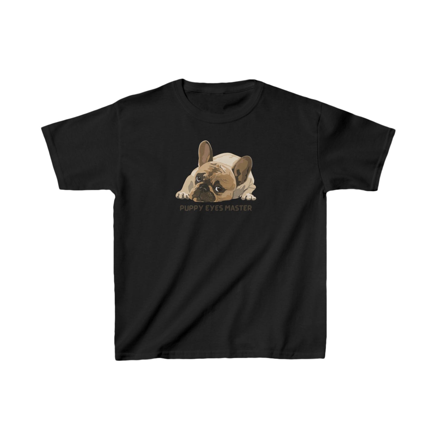 French Bulldog puppy eyes master Kids Heavy Cotton™ Tee