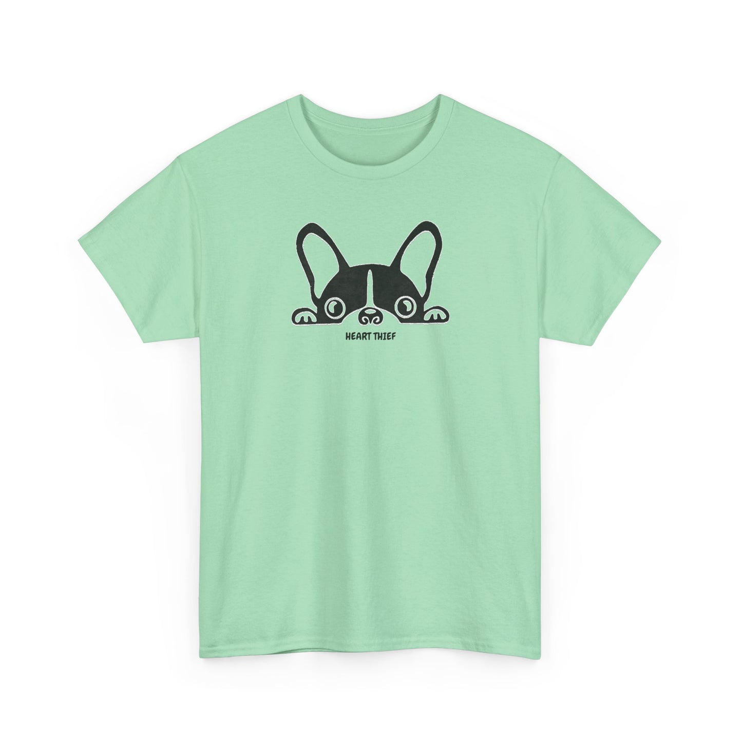 French Bulldog Heart Thief Unisex Heavy Cotton Tee