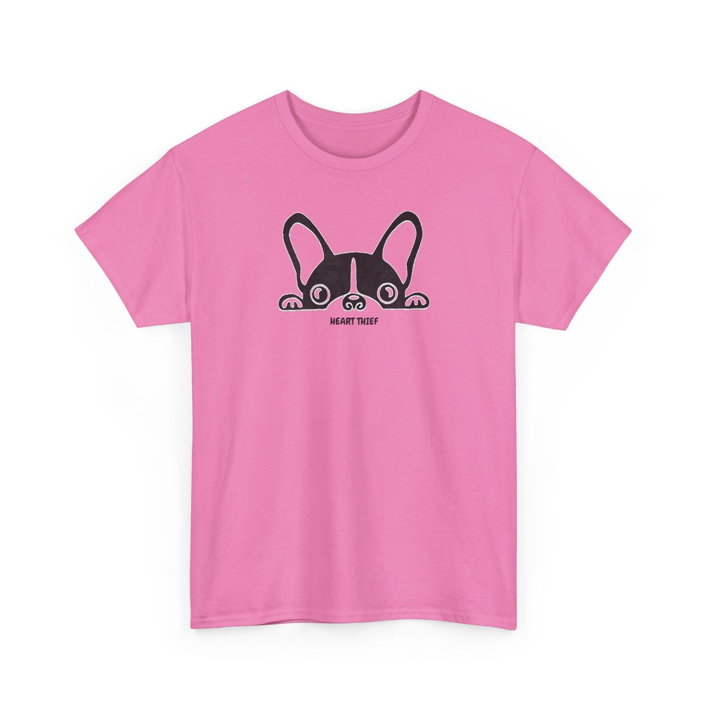 French Bulldog Heart Thief Unisex Heavy Cotton Tee