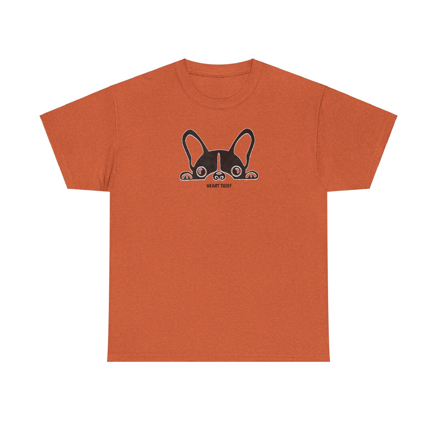 French Bulldog Heart Thief Unisex Heavy Cotton Tee
