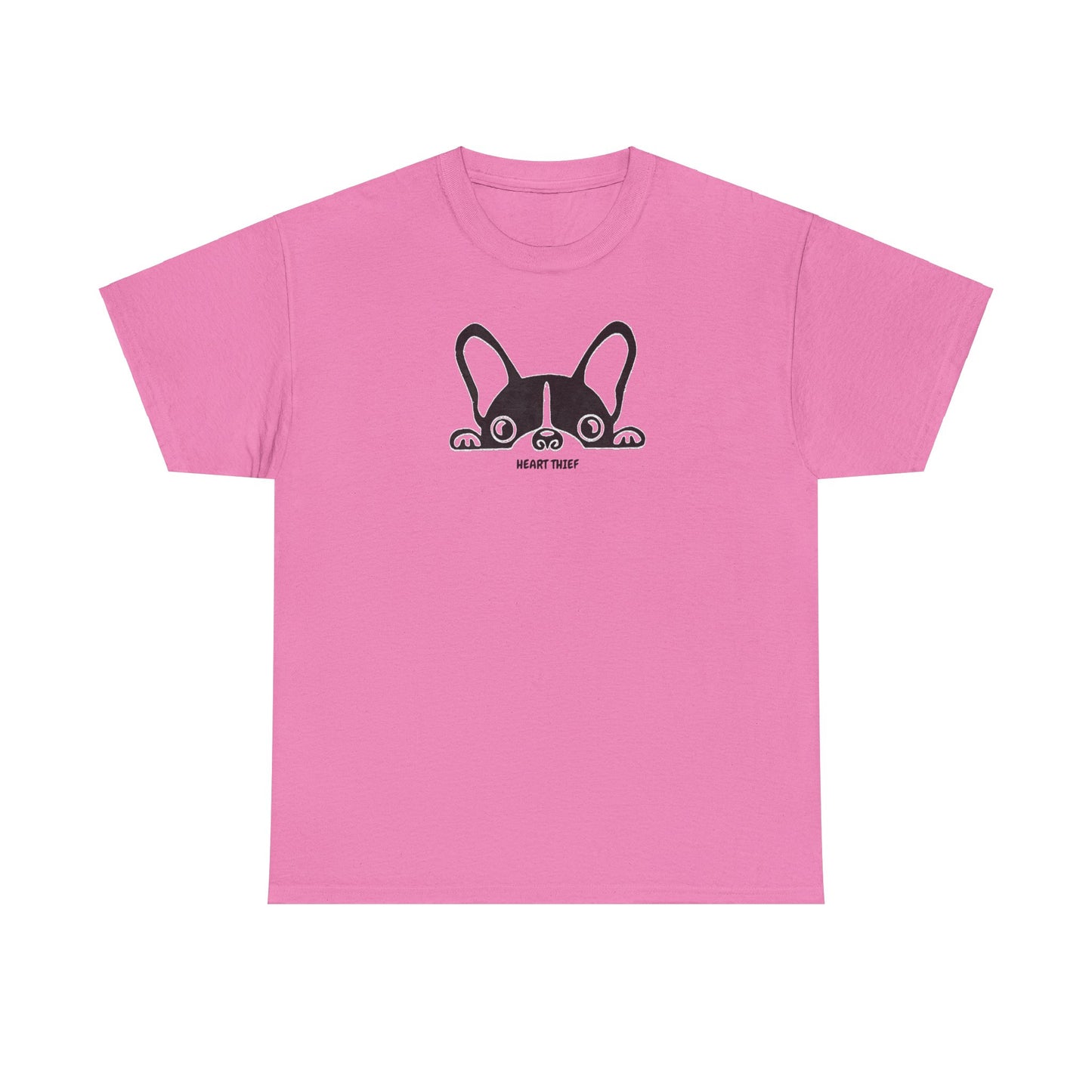 French Bulldog Heart Thief Unisex Heavy Cotton Tee