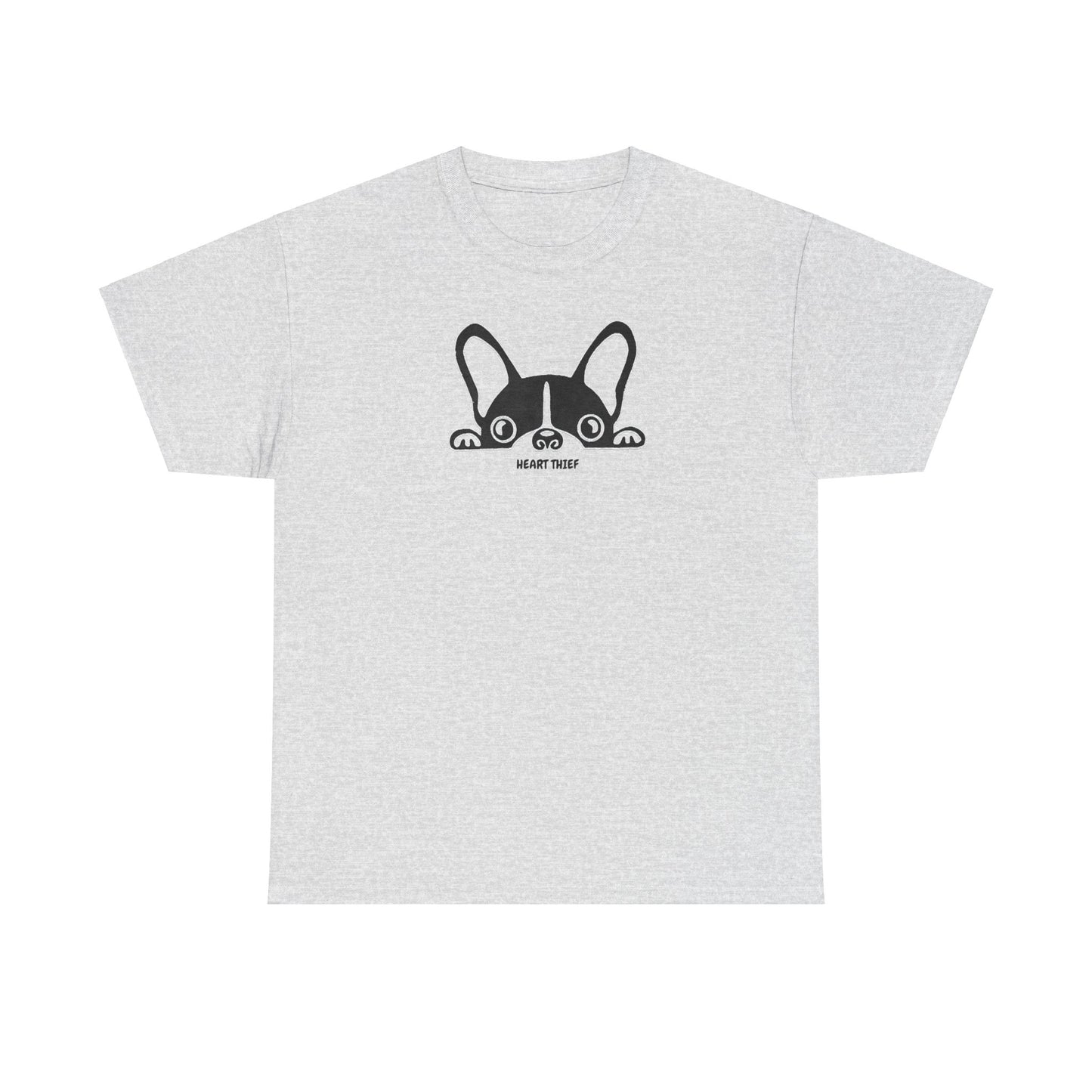 French Bulldog Heart Thief Unisex Heavy Cotton Tee