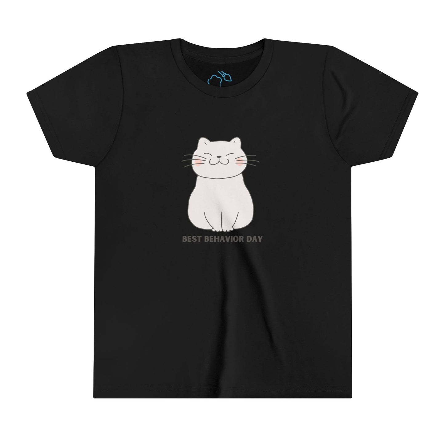 Kitty Best Behavior Day- Youth Short Sleeve Tee