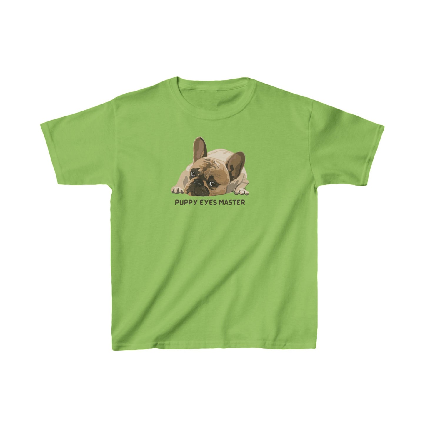 French Bulldog puppy eyes master Kids Heavy Cotton™ Tee