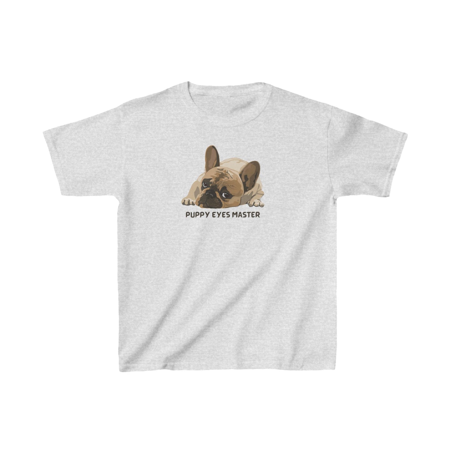 French Bulldog puppy eyes master Kids Heavy Cotton™ Tee