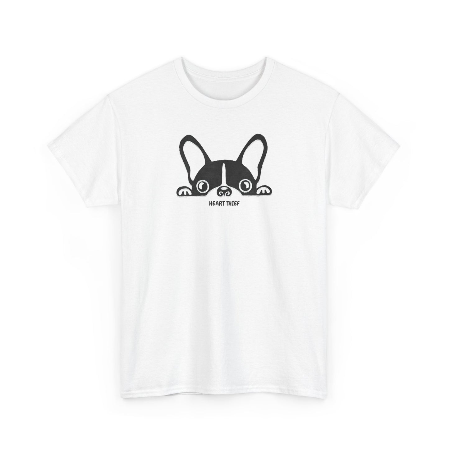 French Bulldog Heart Thief Unisex Heavy Cotton Tee
