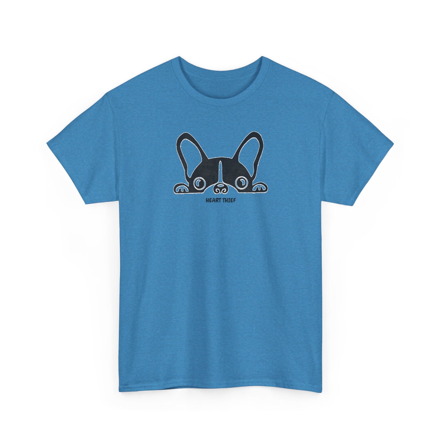 French Bulldog Heart Thief Unisex Heavy Cotton Tee