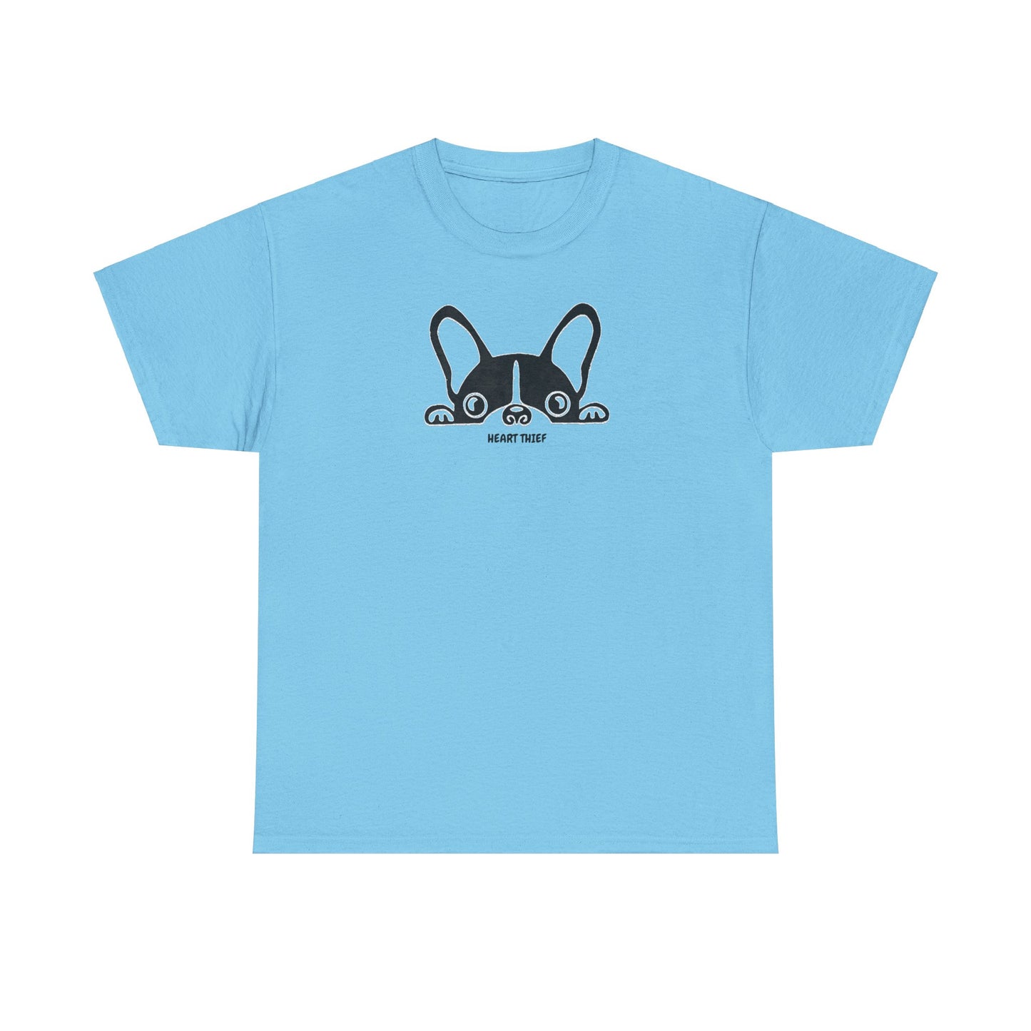 French Bulldog Heart Thief Unisex Heavy Cotton Tee