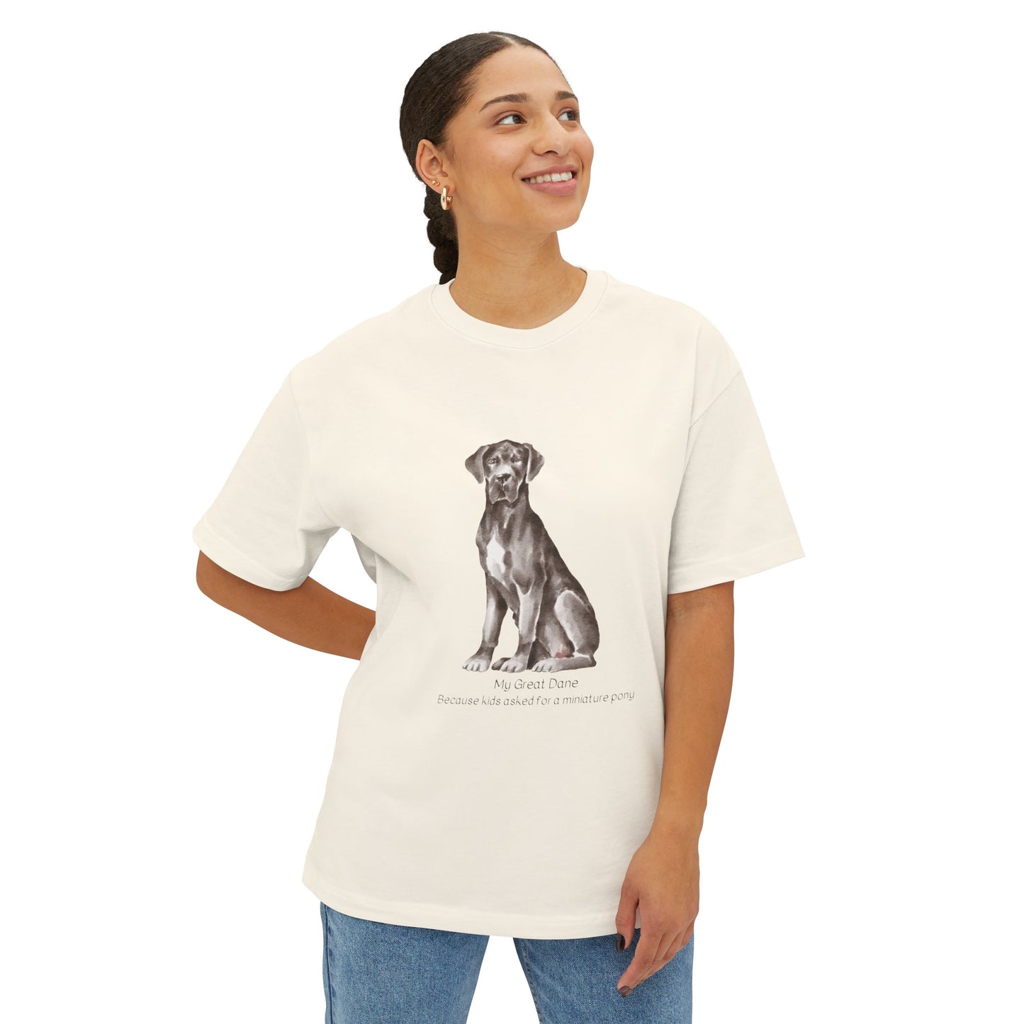 My Great Dane Unisex Oversized Boxy Tee