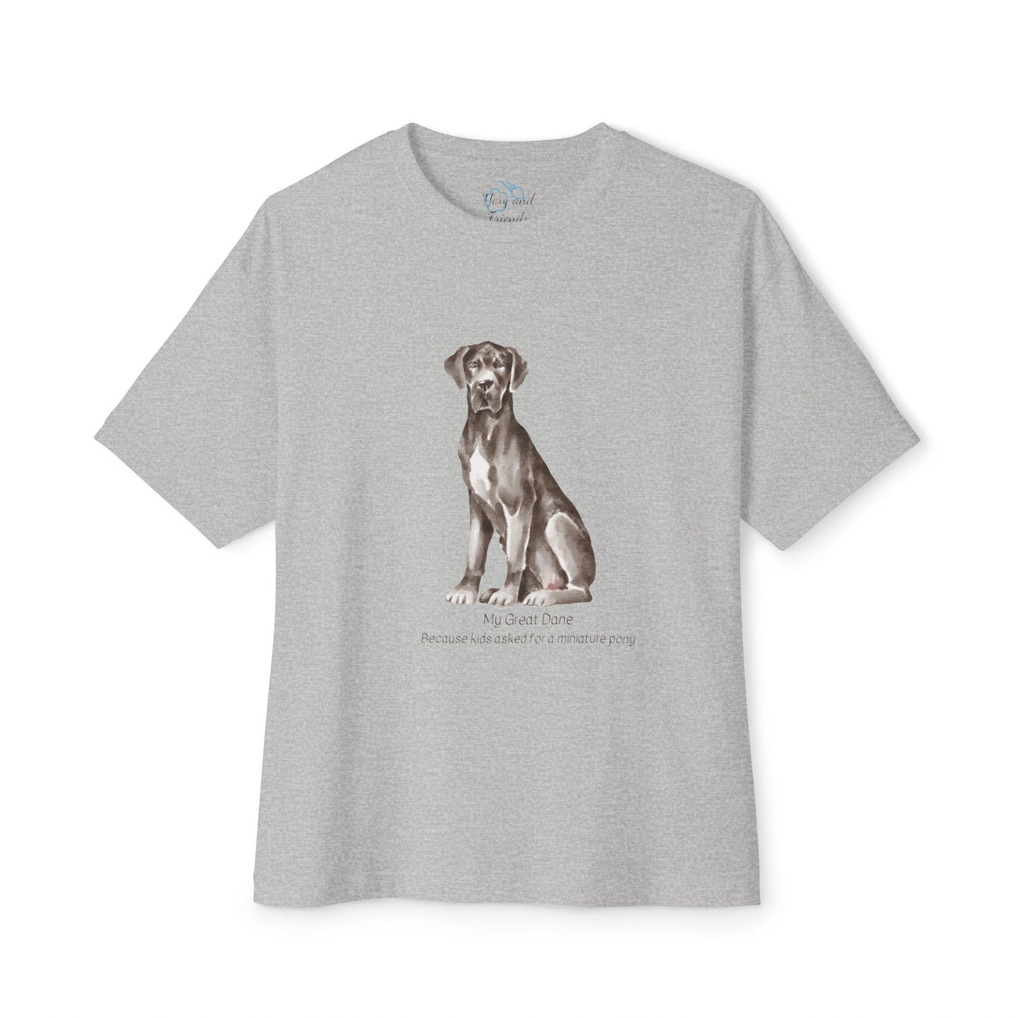 My Great Dane Unisex Oversized Boxy Tee