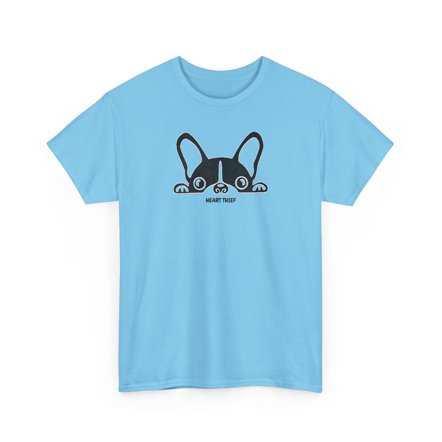 French Bulldog Heart Thief Unisex Heavy Cotton Tee