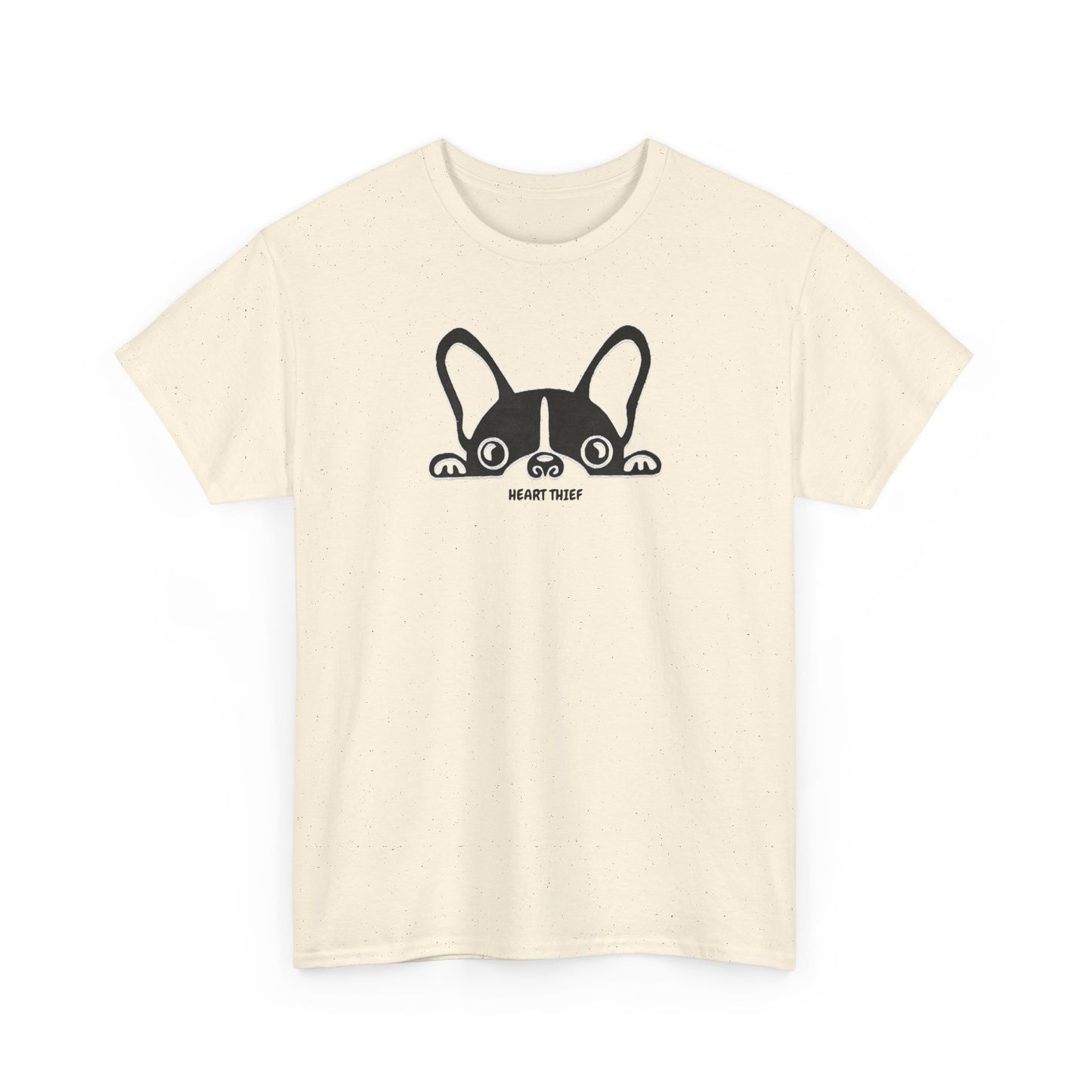 French Bulldog Heart Thief Unisex Heavy Cotton Tee