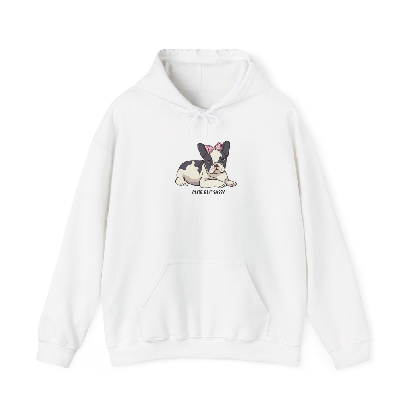 French Bulldog cute but sassy Unisex Heavy Blend™ Hooded Sweatshirt