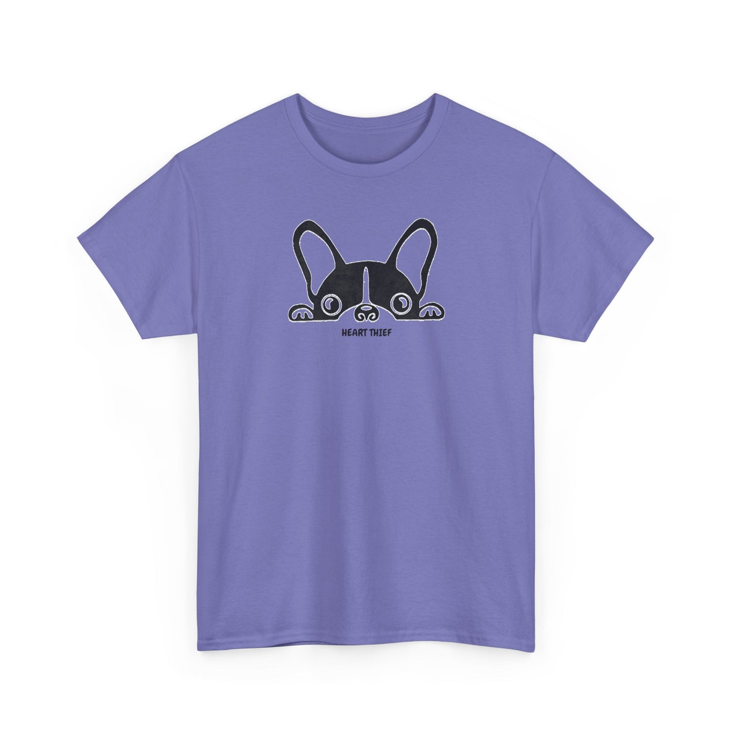 French Bulldog Heart Thief Unisex Heavy Cotton Tee