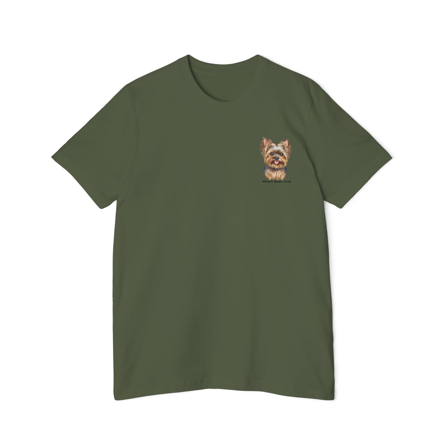 Yorkie smallest security system- Unisex Short-Sleeve Jersey T-Shirt