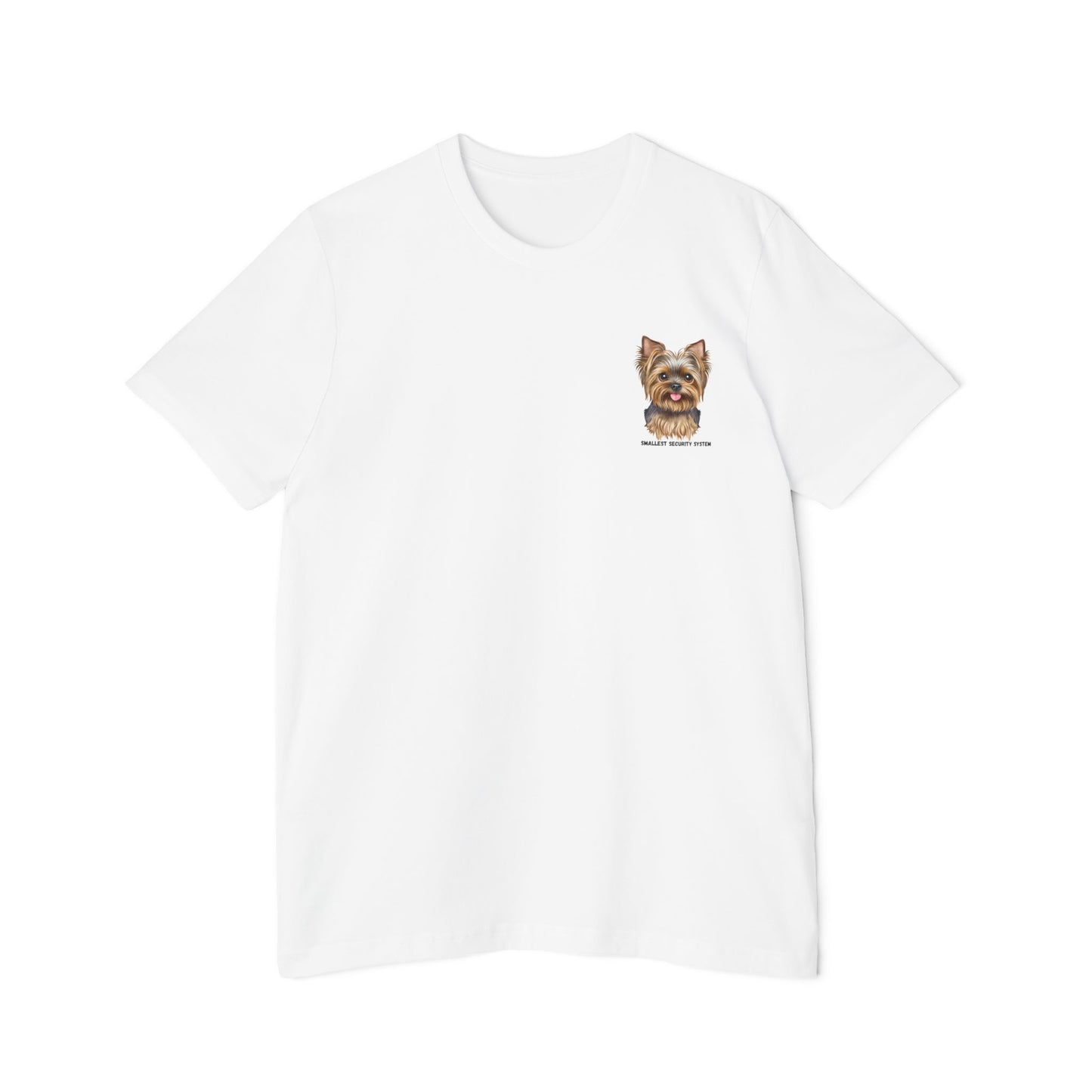 Yorkie smallest security system- Unisex Short-Sleeve Jersey T-Shirt