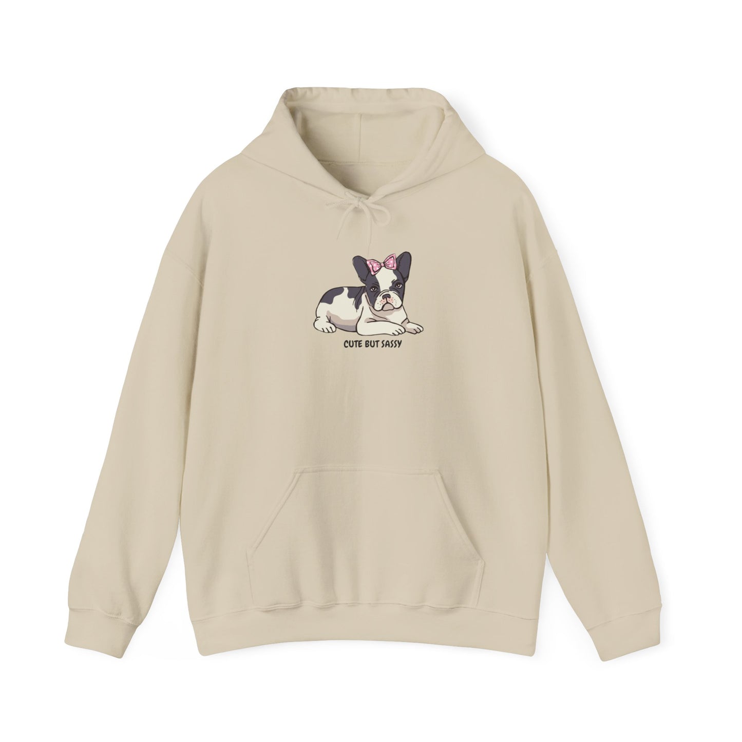 French Bulldog cute but sassy Unisex Heavy Blend™ Hooded Sweatshirt