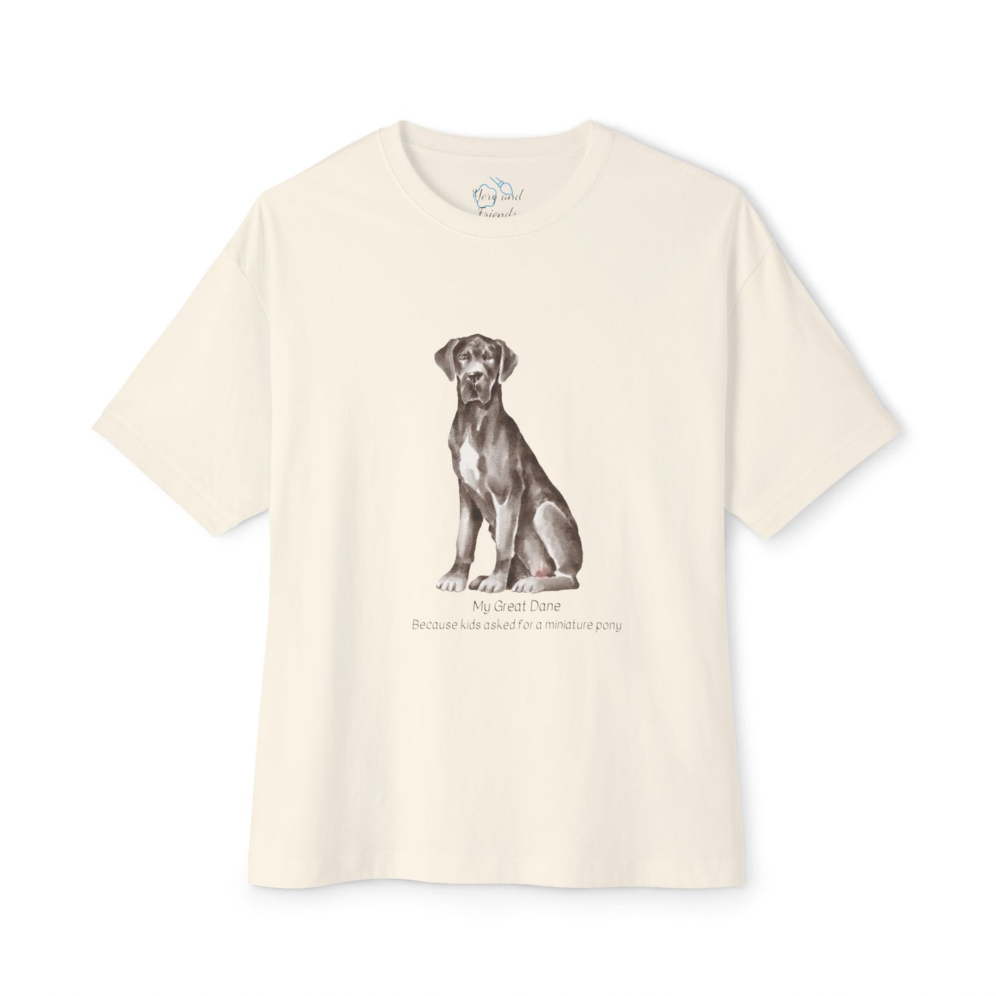 My Great Dane Unisex Oversized Boxy Tee