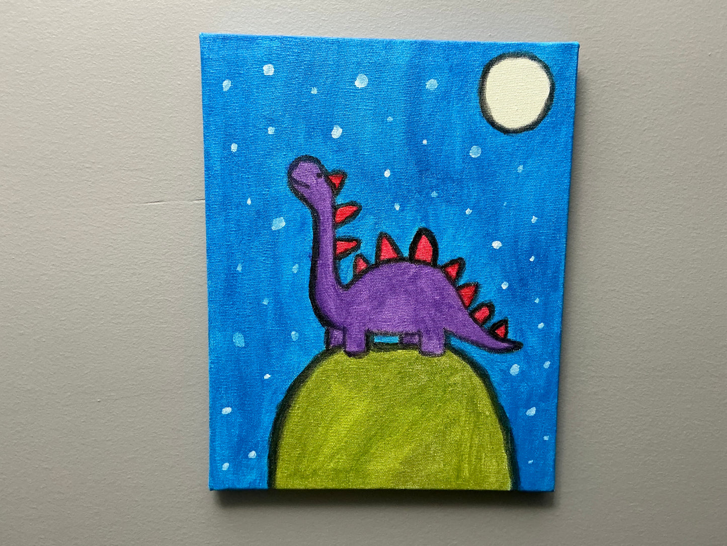 Dinosaur canvas painting