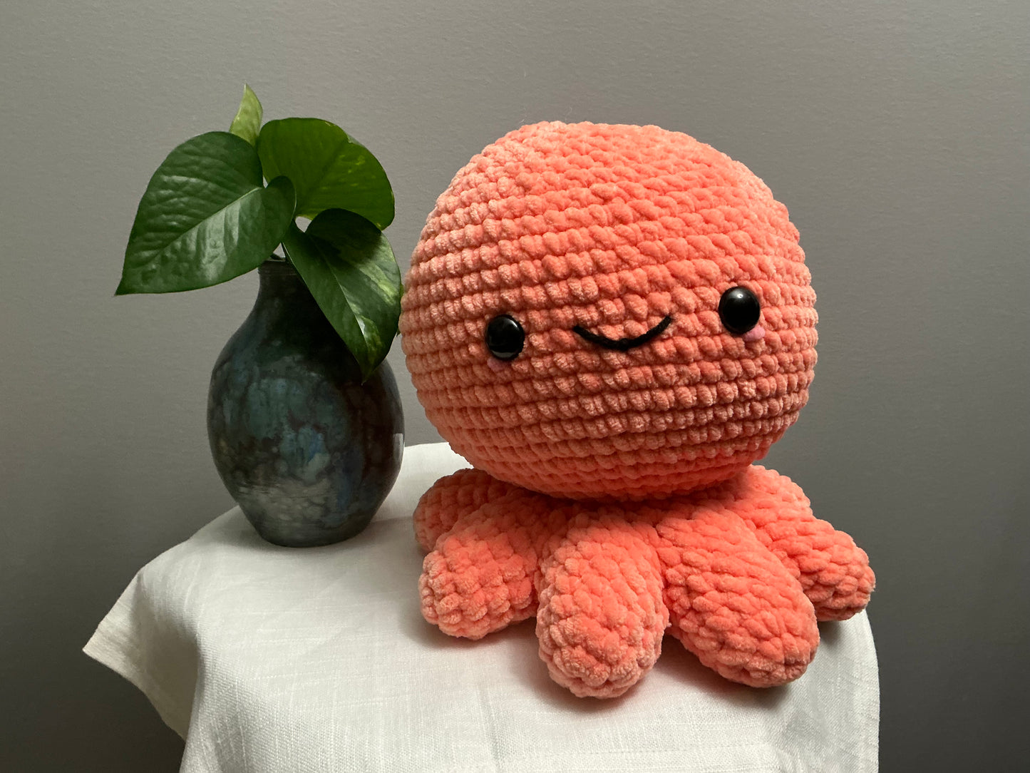 Crochet octopus gift basket