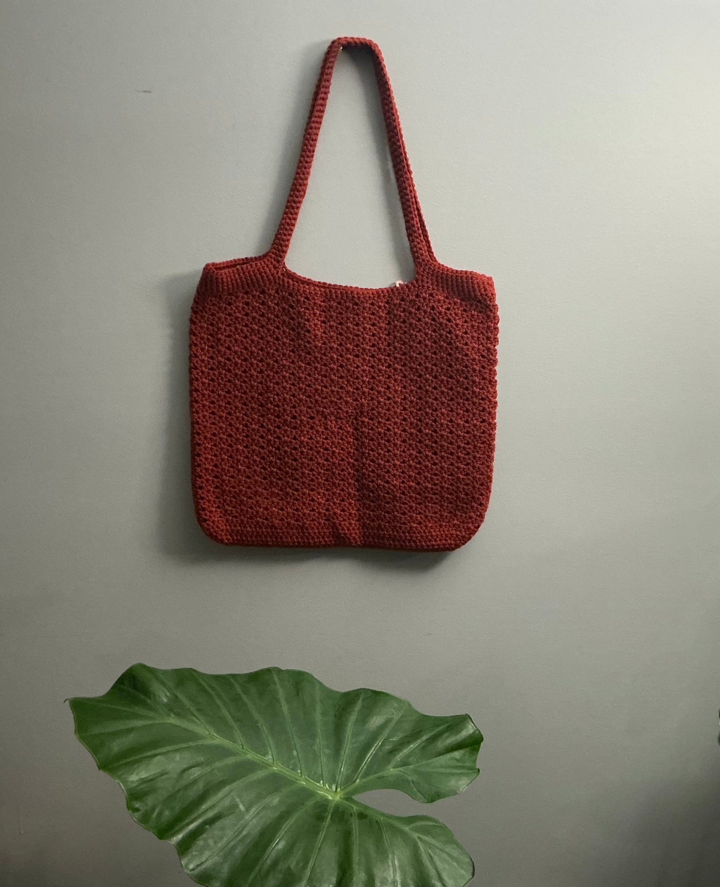 Crochet tote bag