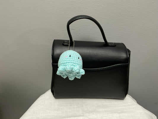 Crochet bag charm octopus