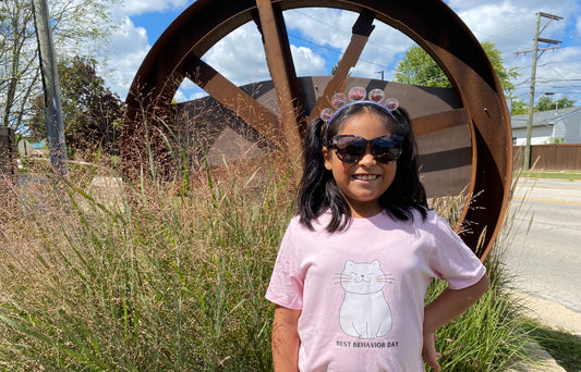 Kitty Best Behavior Day- Youth Short Sleeve Tee